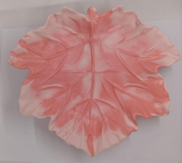 Soucoupe feuille d'érable en Jesmonite