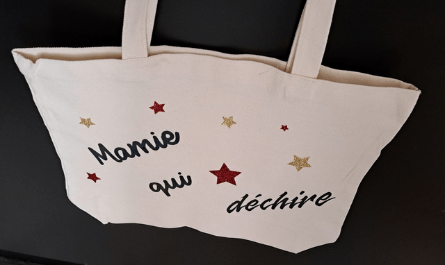 Sac Tote Bag "Mamie qui déchire"