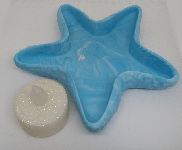 Vide-poche "Etoile de mer" en Jesmonite
