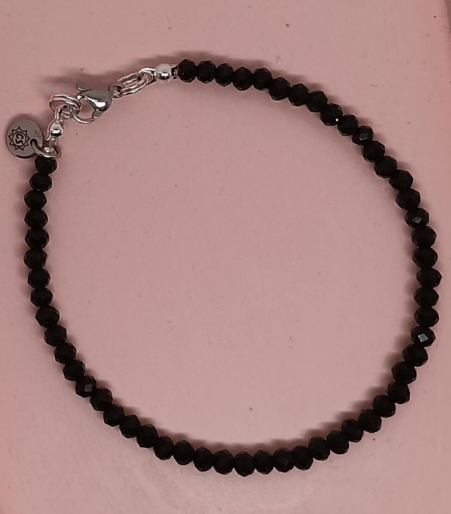 Bracelet perles de Bohême et acier inoxydable 
