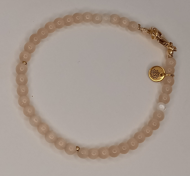 Bracelet or 14k filled et perles de verre