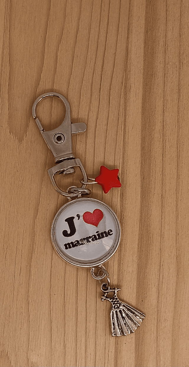 Porte-clé  &quot;Marraine&quot;