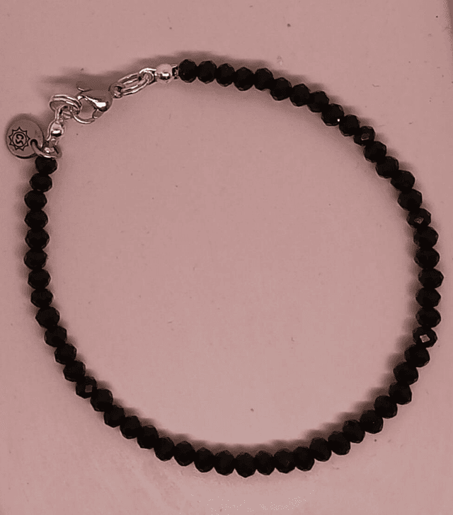 Bracelet perles de Bohême et acier inoxydable 