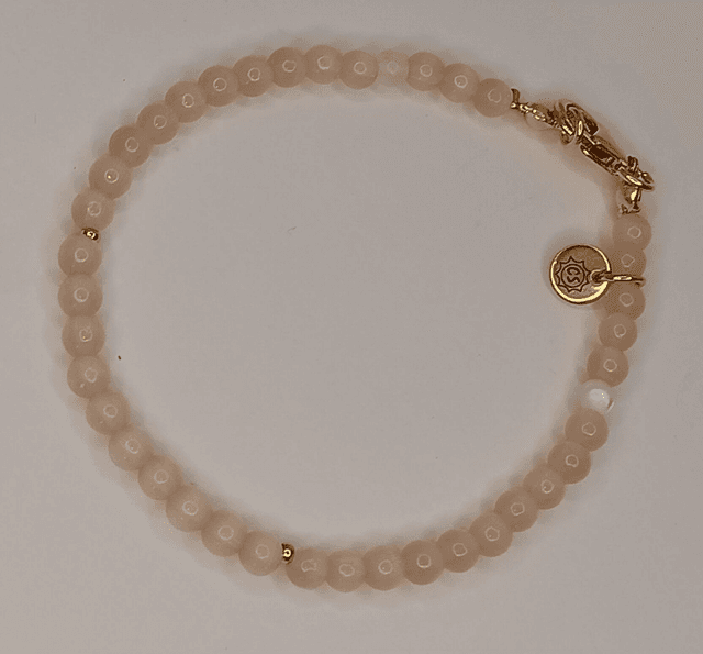 Bracelet or 14k filled et perles de verre